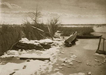 La première gelée, Vie et paysage sur les Norfolk Broads, vers 1886